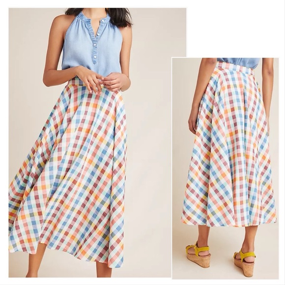 Anthropologie Maeve Evelyn Midi Skirt (copy) - Picture 2 of 6